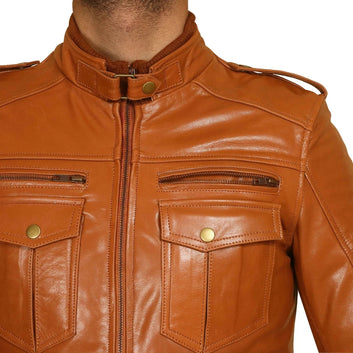 Real Leather Motorcycle Motorbike Jacket Touring Racing Biker Jackets Stone